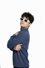 Turtle neck Blue