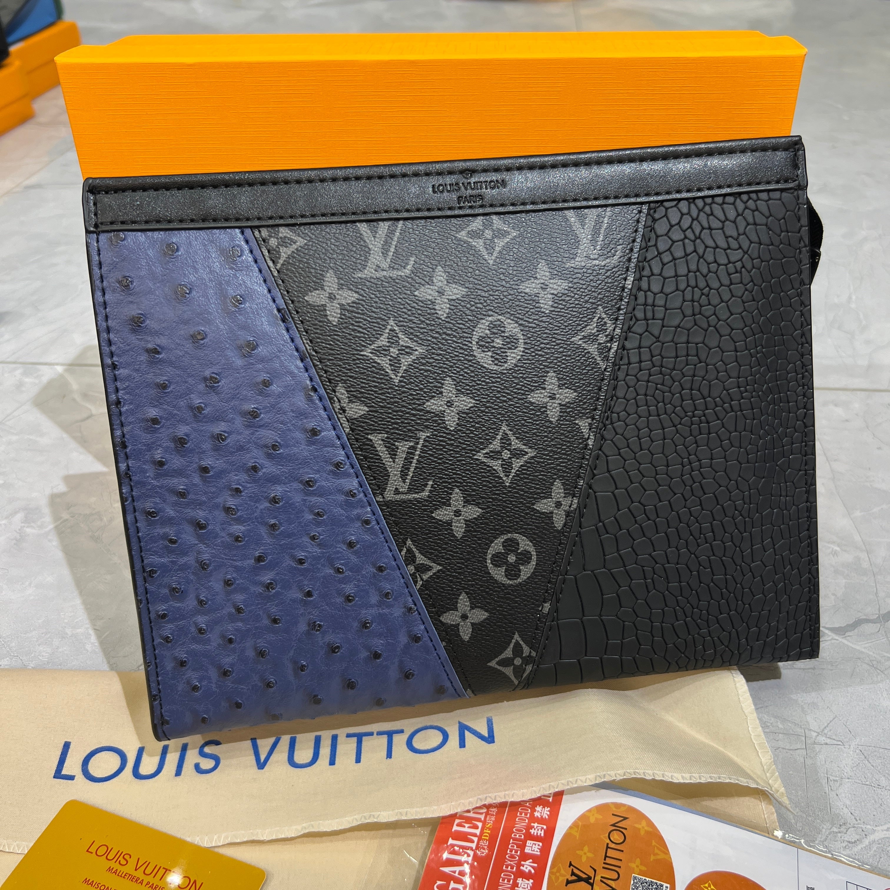 Trendy pouch premium Bag with box