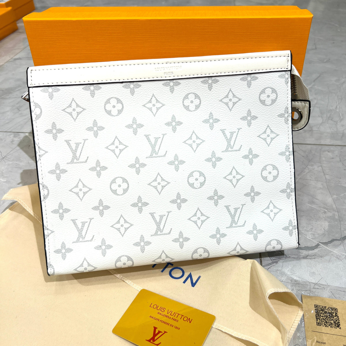 Trendy pouch premium Bag with box