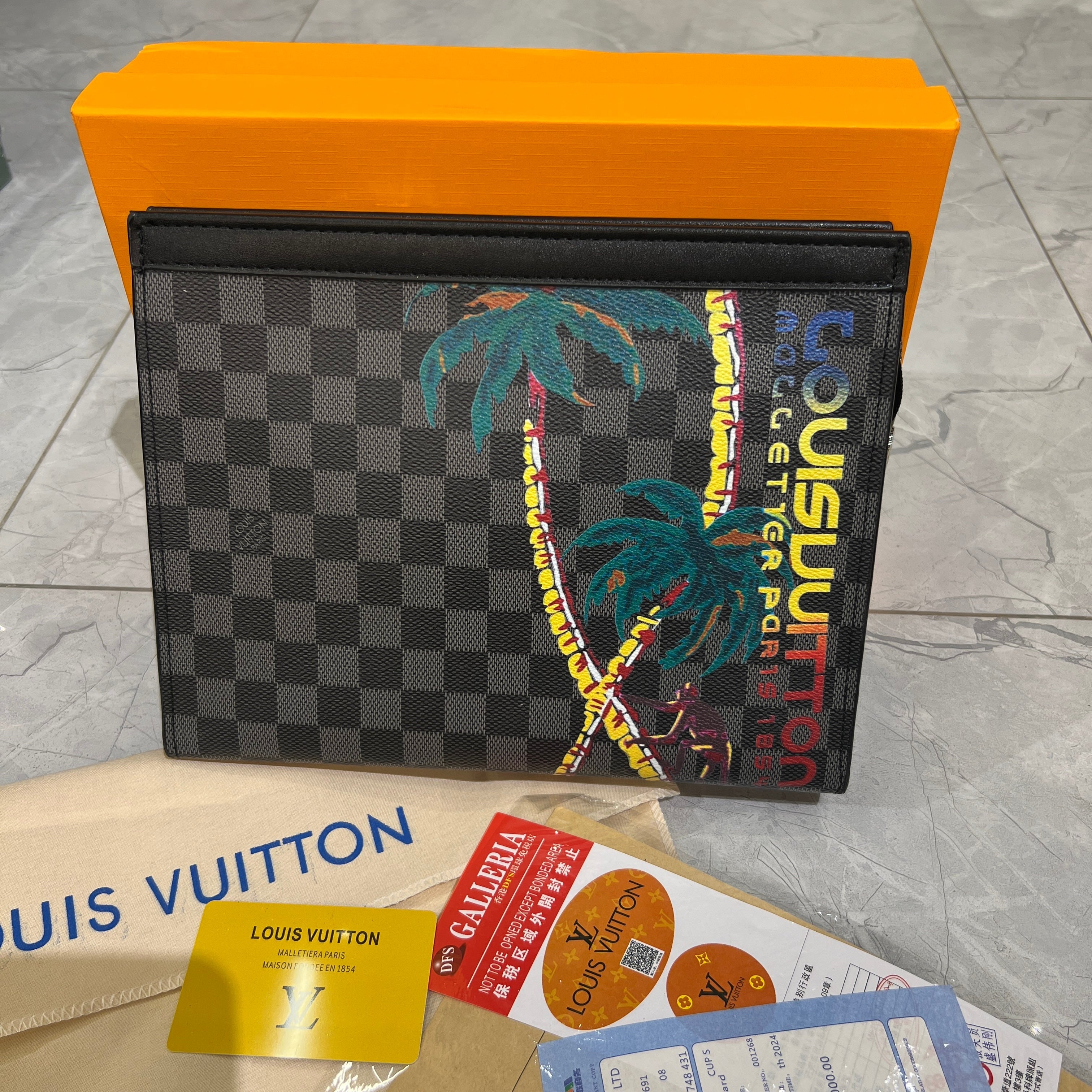 Trendy pouch premium Bag with box